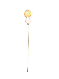 Crown Pins (lightweight)-Clearance – Iridescent orange-iridescent white
