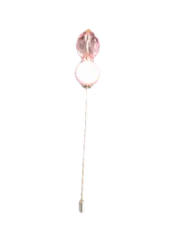 Crown Pins (lightweight)-Clearance – Clear pink-pink