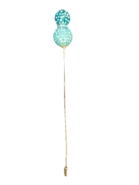 Crown Pins (lightweight)-Clearance – Iridescent turquoise-turquoise