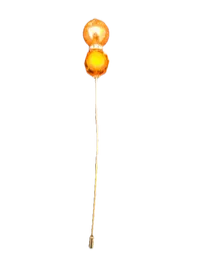 Crown Pins (lightweight)-Clearance – Amber-Amber clear