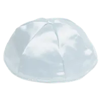 White Satin yarmulkes (one size fits all) – Image 1