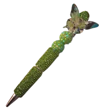 Bejeweled Ink Pens – Green with Butterfly