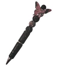 Bejeweled Ink Pens – Black with Butterfly