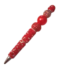 Bejeweled Ink Pens – Red & Iridescent
