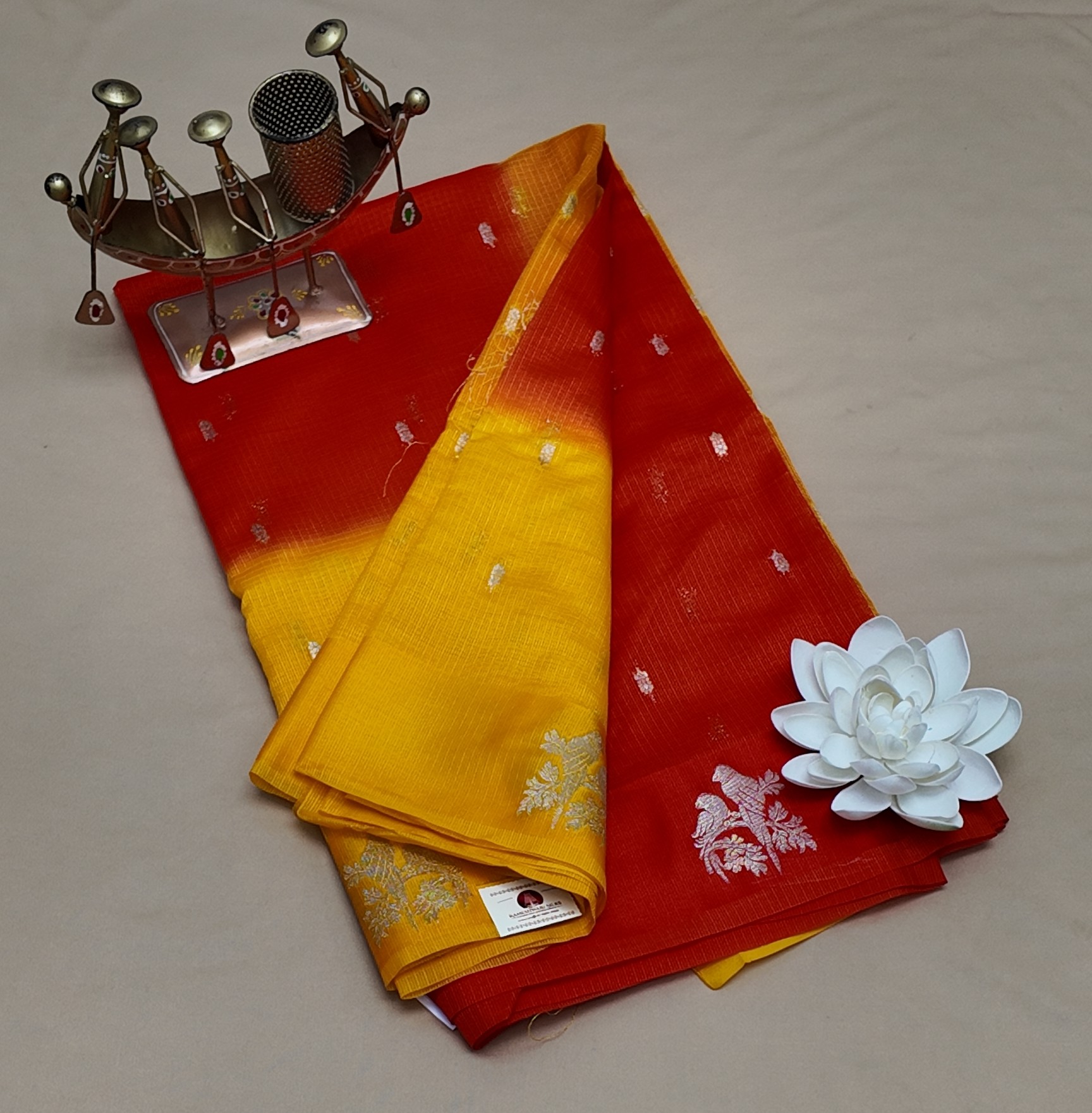 Kota Saree RS-KO-04 – Free Size, Red