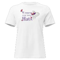 Women's Relaxed T-Shirt - Women Wear Many Hats/Back Message – Image 4