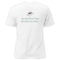 Women's Relaxed T-Shirt - Women Wear Many Hats 2/Back Message – Image 4