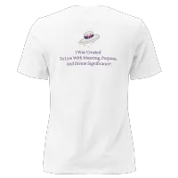 Women's Relaxed T-Shirt - I Am God's Masterpiece/Back Message – Image 2