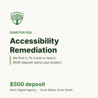 Website Accessibility Remediation - Project Deposit – Image 1
