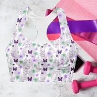 Creative Spirit Channel All-Over Longline Sports Bra – Image 1