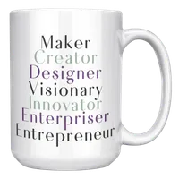The Creative Spirit Channel 15oz Maker Mug – Image 2