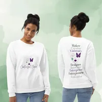 Creative Spirit Channel Unisex Recycled Sweatshirt – Maker Creator Visionary – Image 4