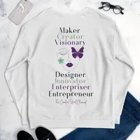 Creative Spirit Channel Unisex Recycled Sweatshirt – Maker Creator Visionary – Image 1