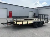 H and H 82"x16' Utility Trailer – Image 1