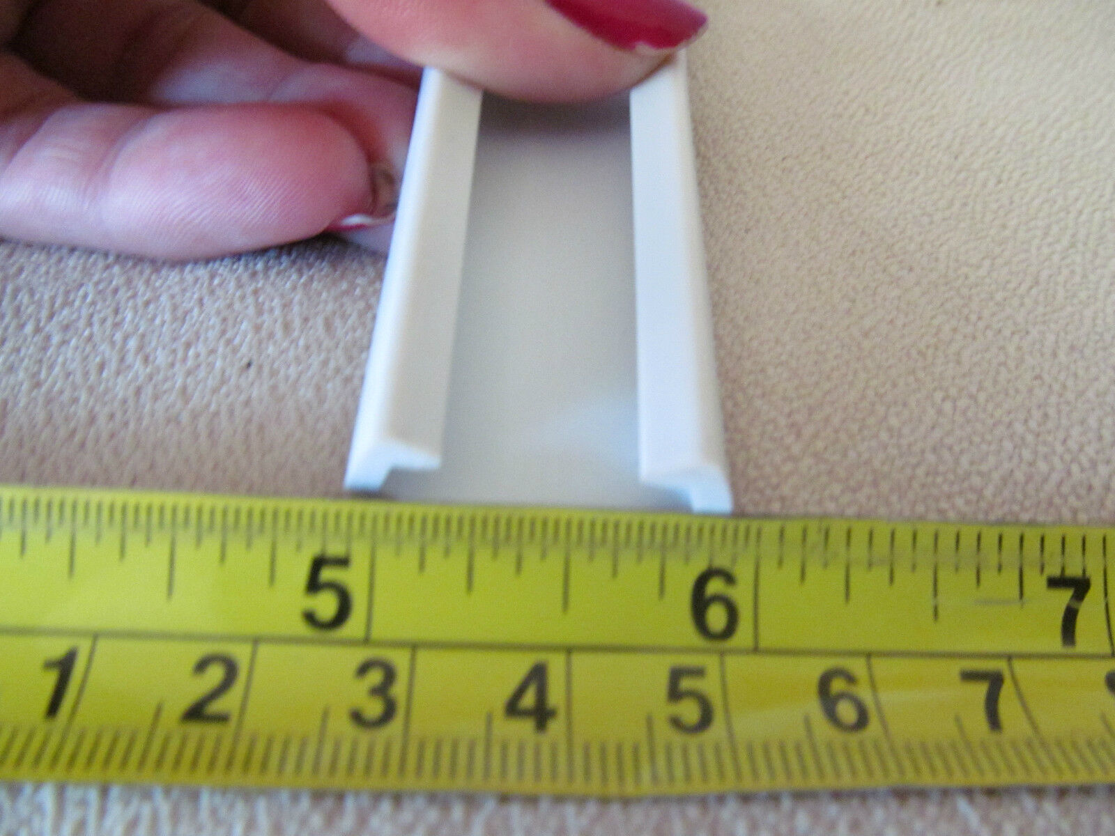 1″ Wide White RV Boat Camper Vinyl Trim Molding Flexible Screw Cover – Image 2