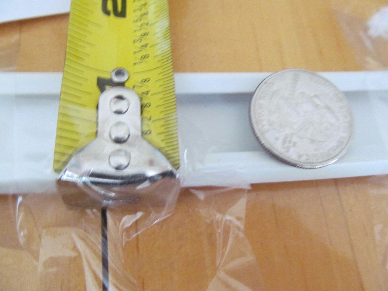 1″ Wide White RV Boat Camper Vinyl Trim Molding Flexible Screw Cover – Image 4