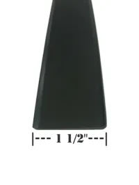 1 12″ BLACK Vinyl Insert 116″ Thick Trim Flexible RV Screw Cover – Image 1