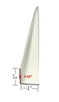 72″ Clear Anodized Aluminum Corner Wall Angle Trim 1″ x 1″ x.062″ No Holes – Image 4