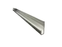 72″ End Cap Aluminum Brite Dip Clear Anodized for 1/8″ Material 7/8″ x 3/8″ – Image 1