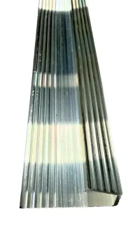 92″ Aluminum Gutter Drip Rail Trim Molding 1 3/8″ x 5/8″ No Holes – Image 5