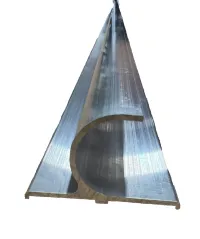 92″ Aluminum J Gutter Drip Rail Trim Molding 2 3/8″ x 1 1/2″ RV Houseboat Bus – Image 6