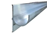 92″ Aluminum J Gutter Drip Rail Trim Molding 2 3/8″ x 1 1/2″ RV Houseboat Bus – Image 4