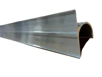 92″ Aluminum J Gutter Drip Rail Trim Molding 2 3/8″ x 1 1/2″ RV Houseboat Bus – Image 8