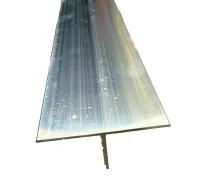 92″ Aluminum T Bar Trim 2″ Wide x 1″ High .031″ Thick No Holes – Image 1