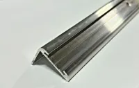 92″ Aluminum Vinyl Insert Type Corner Molding RV Trailer 1″ Leg x 1 1/4″ – Image 1