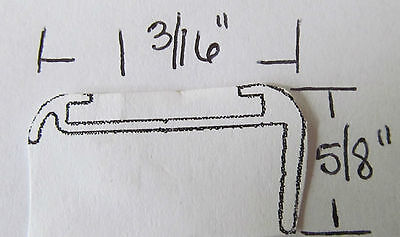 92″ Aluminum Vinyl Insert Type Roof Edge Molding RV Trailer 5/8″x 1 3/16″ – Image 6