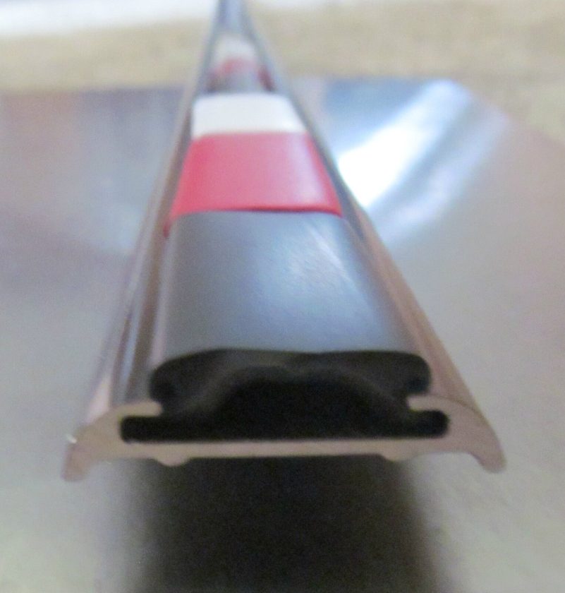 92″ BLACK 1 1/4″ x 1/4″ Aluminum Insert Type RV Trailer No Lip Flat Trim RV-387 – Image 2
