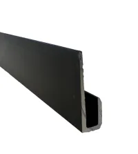 92″ End Cap J Rail Aluminum Black Anodized 7/8″ x 3/8″ – Image 3