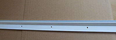 92″ Gloss White Aluminum Insert Awning Rail Trim Molding RV 1 3/8 x 1/2 RV-7 – Image 3
