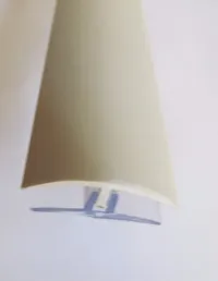 92″ IVORY Rigid Plastic 1″ Ceiling Sidewall Batten Snap Trim & Retainer RV – Image 1