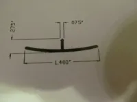 92″ OFF White Plastic 1 3/8″ Ceiling Batten Trim Clear Retainer RV Trailer – Image 3