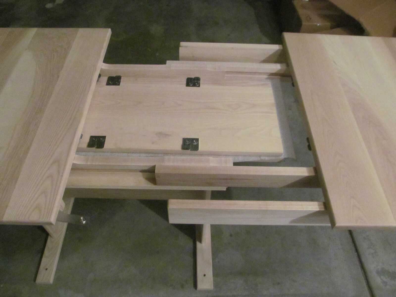 RV Hide 2 Leaf Dinette Table Hardwood Raw 26 x 56 with 2 Leafs – Image 4