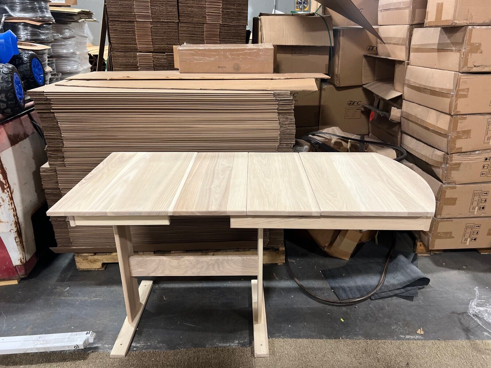 RV Hide 2 Leaf Dinette Table Hardwood Raw 26 x 56 with 2 Leafs – Image 5