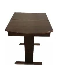 RV Hide 2 Leaf Dinette Table Hardwood Stained Cherry 26 x 56 with 2 leafs – Image 1