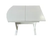 RV Hide 2 Leaf Dinette Table Hardwood White 26 x 56 with 2 leafs – Image 1