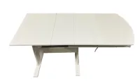 RV Hide 2 Leaf Dinette Table Hardwood White 26 x 56 with 2 leafs – Image 2