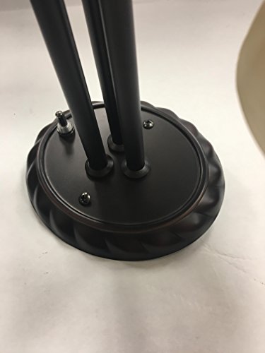 3 Arm Chandelier Oil Rubbed Bronze Finial Creamy Glass RV Dinette Light 12Volt – Image 4