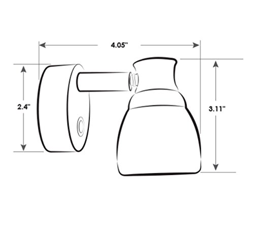 RV Marine 12V LED Chrome Berth Directional Reading Light ON OFF Switch Acrylic Lens – Image 4