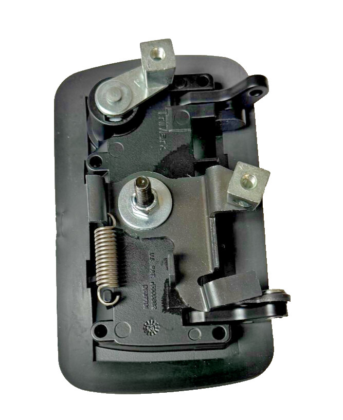 TriMark RV Door Lock 22668-01 Black Paddle Handle 2 Keys Utility Vehicles Van – Image 1