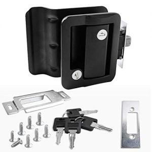 Pair of Black RV Travel Trailer Entry Door Lock Deadbolt Keyed Alike – Image 5