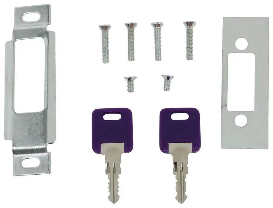 RV Travel Trailer Global Link Entry Door Lock Black Paddle Deadbolt – Image 3