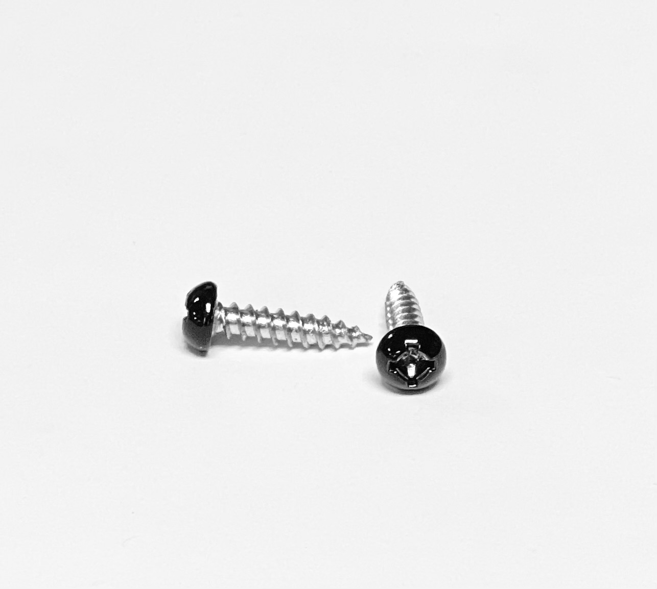 #8 x 3/4″ Pan Black Head Screw Quad Drive Twinfast Tread Hard Zinc RV Cargo – Image 1