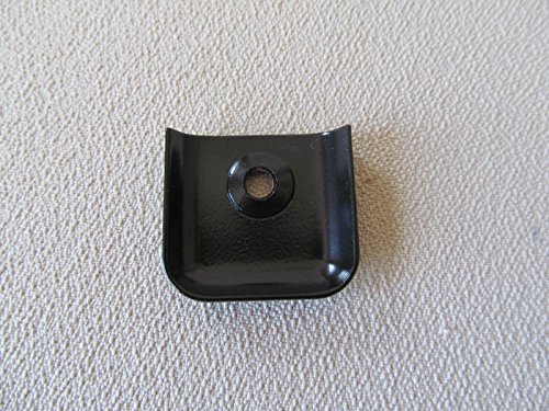 10 Pack RV Camper Trailer Aluminum Black Flat End Cap for Trim Molding 1″ & Screws – Image 2