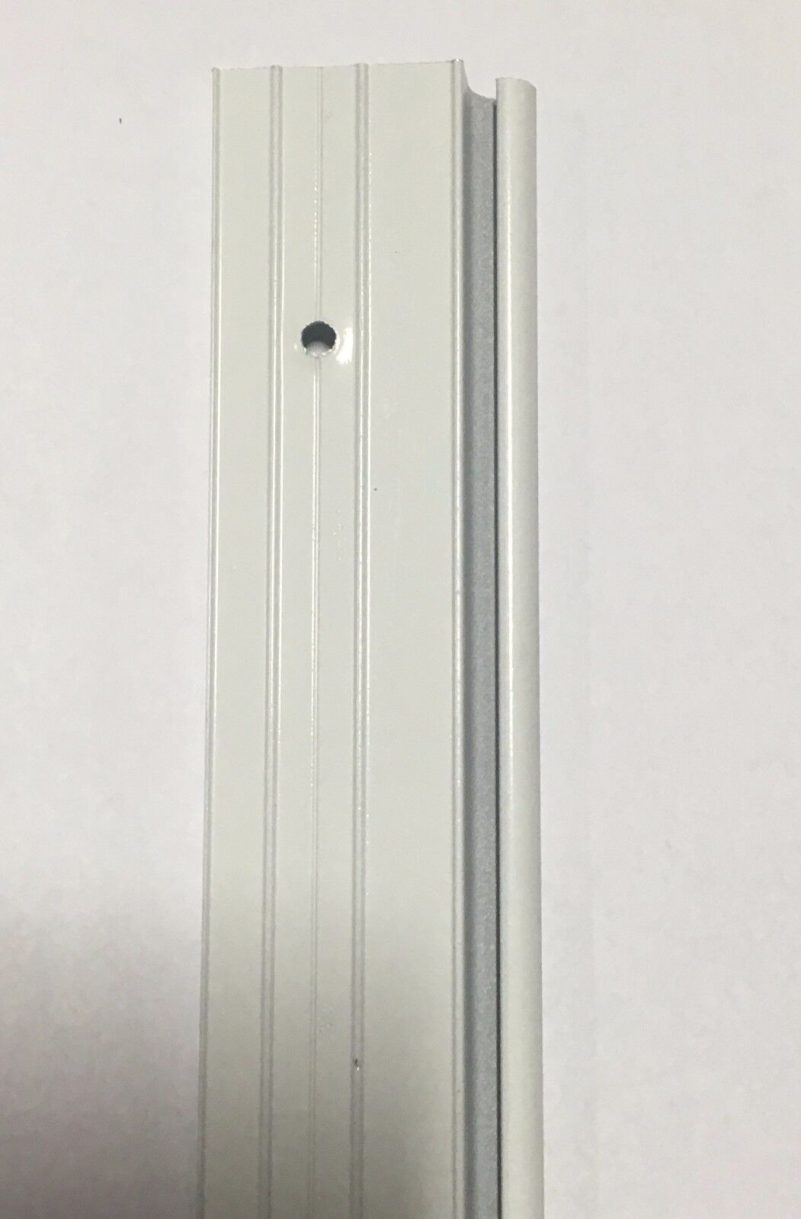 92″ White Aluminum Vinyl Insert Belt Rail Hinge Trim Molding Compartment Door – Image 5