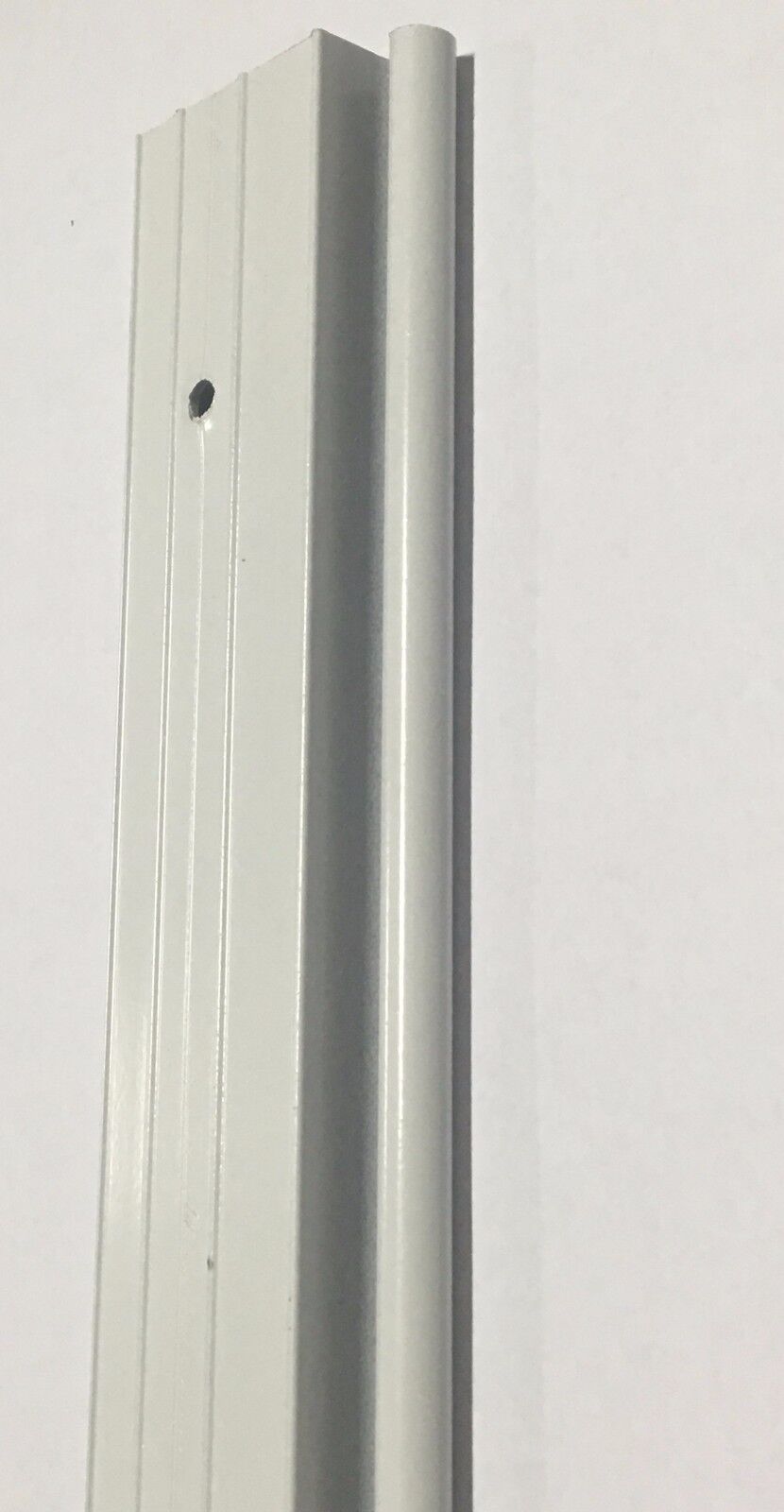92″ White Aluminum Vinyl Insert Belt Rail Hinge Trim Molding Compartment Door – Image 6
