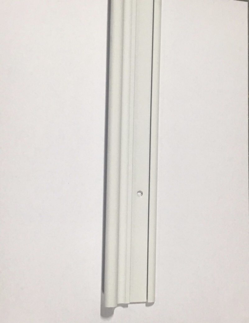 92″ White Aluminum Vinyl Insert Belt Rail Hinge Trim Molding Compartment Door – Image 3